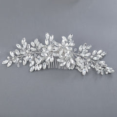 Crystal Bridal Headpiece Wedding Headband For Brides Flower Bride Hair Vine