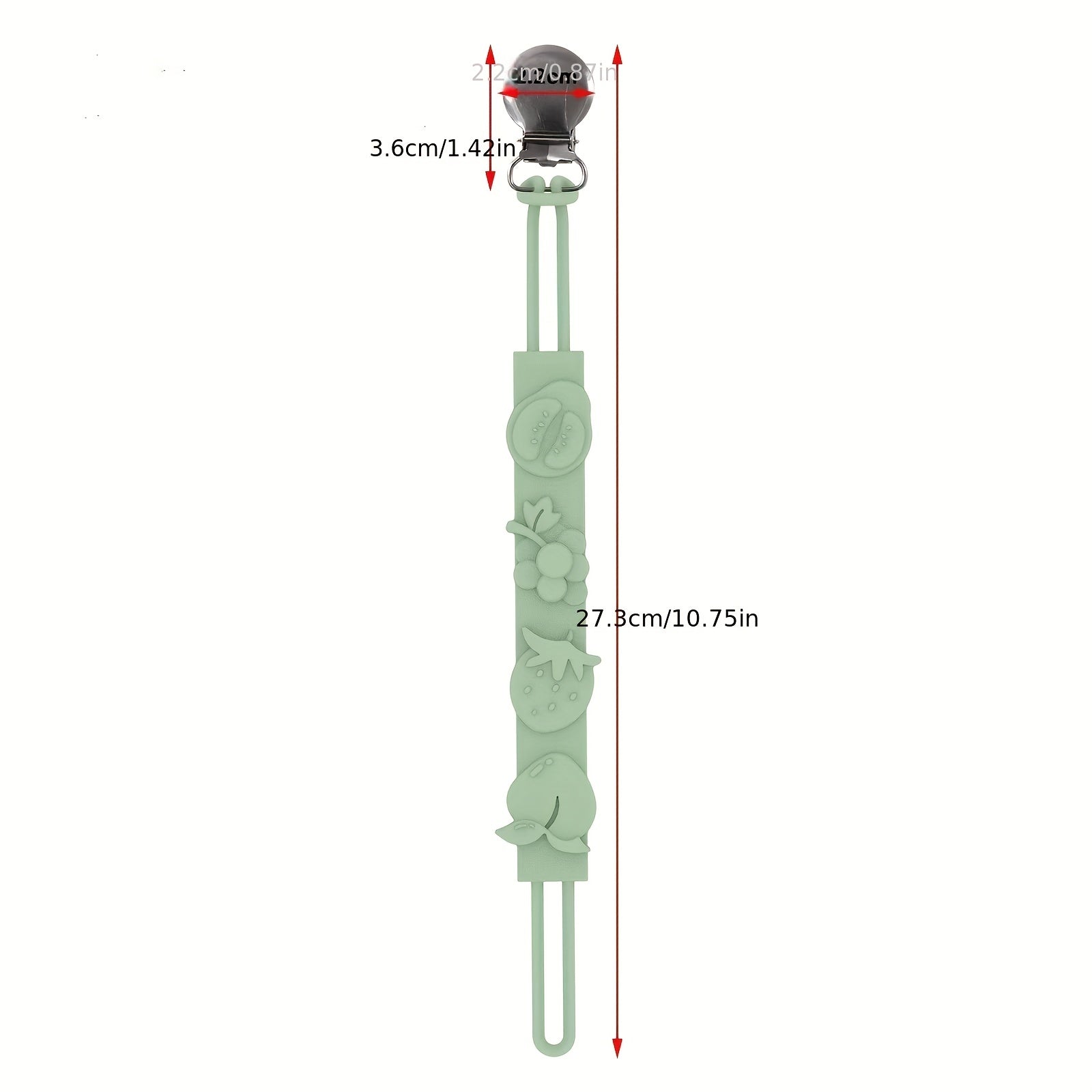 Pacifier Chain Link Stainless Steel Clip Anti Drop Chain
