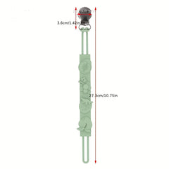 Pacifier Chain Link Stainless Steel Clip Anti Drop Chain