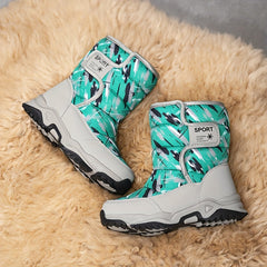 Men's Camo Snow Boots Warm Fleece Cozy Ankle Boots