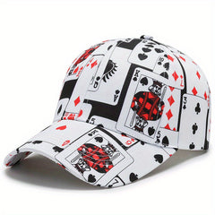 Boy's Playing Card Baseball Hat Cap Trucker Hat Hip Hop Baseball Cap