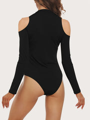 Women's Sexy Long Sleeve High Neck Bodysuit