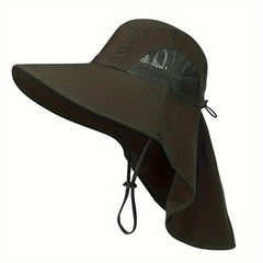 Outdoor Bucket Hat with Neck Flap Quick Dry Sun Hat