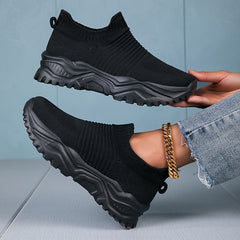 Breathable Women's Running Shoes, Non Slip Sole, Thick Bottom