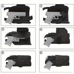 2pcs Drop Leg Holster Molle Thigh Holster Adjustable Left Right Handed Carlebben