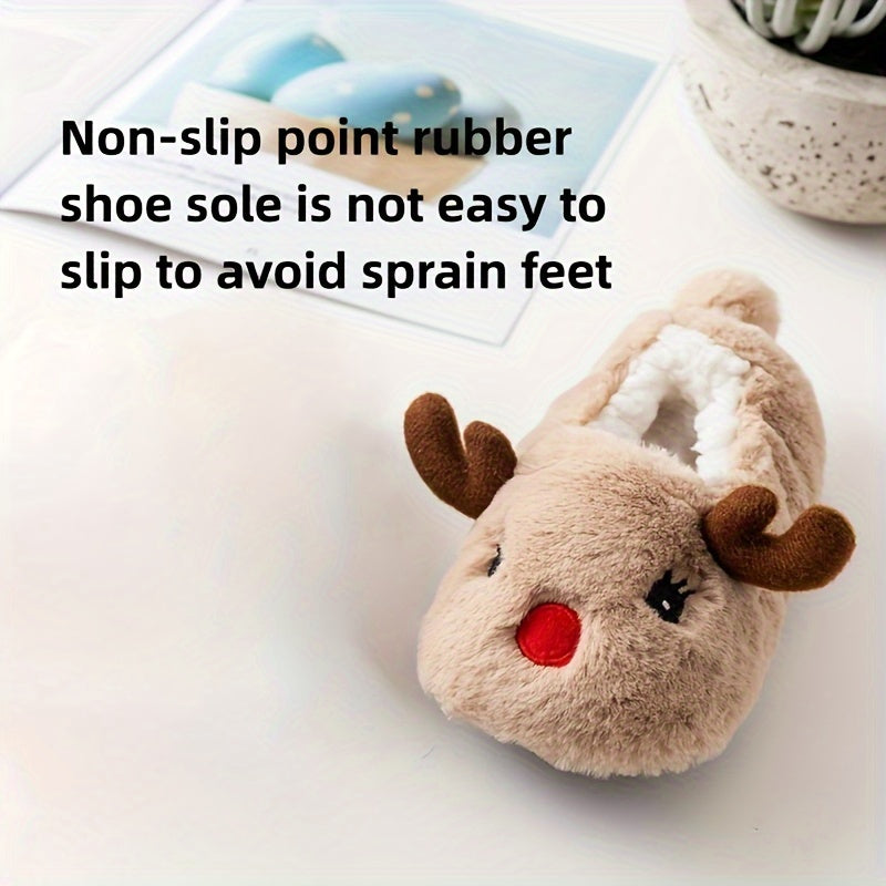 Girls Cartoon Slip On House Shoes Soft Non Slip Indoor Walking Shoes Winter