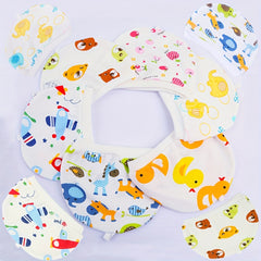 10pcs Cartoon Infant Cap for 0-6 Months Baby Boy & Girl