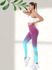 High Waist Tummy Control Fitness Pants Quick Dry Running Yoga Leggings