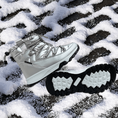 Women's Waterproof Snow Boots Plush Inner Thermal Mid Calf Lace-up Hiking Boots