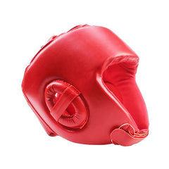 Red PU Leather Boxing Helmet for Sparring