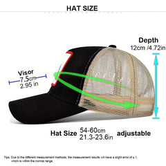 Embroidery Baseball Cap Patch Peaked Cap Mesh Hat