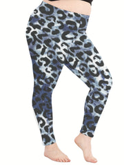 Tie Dye & Leopard Print High Rise Gym Yoga Pants
