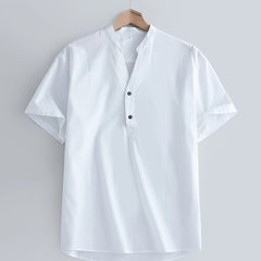 Men's Casual Short Sleeve Button Down Shirt
