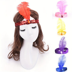 Glitter Flapper Charleston Costume Headband