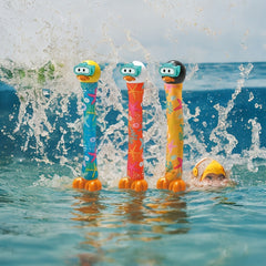 Colorful Diving Ducks - 3pcs Pool Toys for Kids