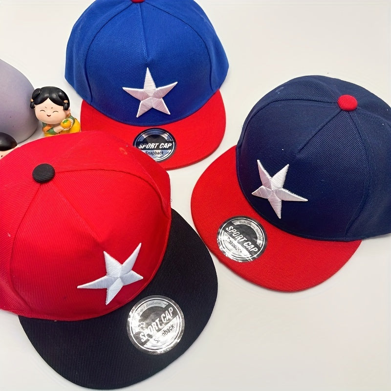 Kids Baseball Cap Star Embroidery Sun Protection Cap