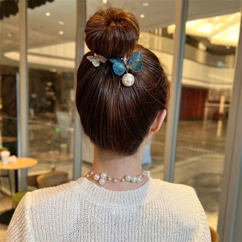 Retro Butterfly Hair Comb Clip Headdress for Women Girls