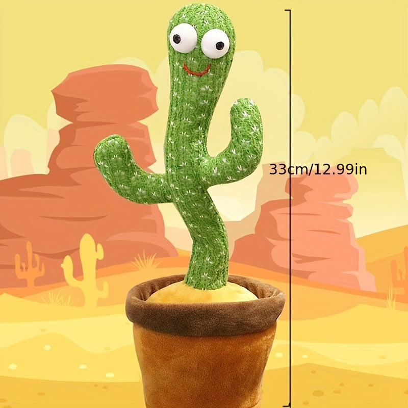 Swing Cactus Plush Doll for Kids - Battery Operated Dance & Sing Toy - Number 7