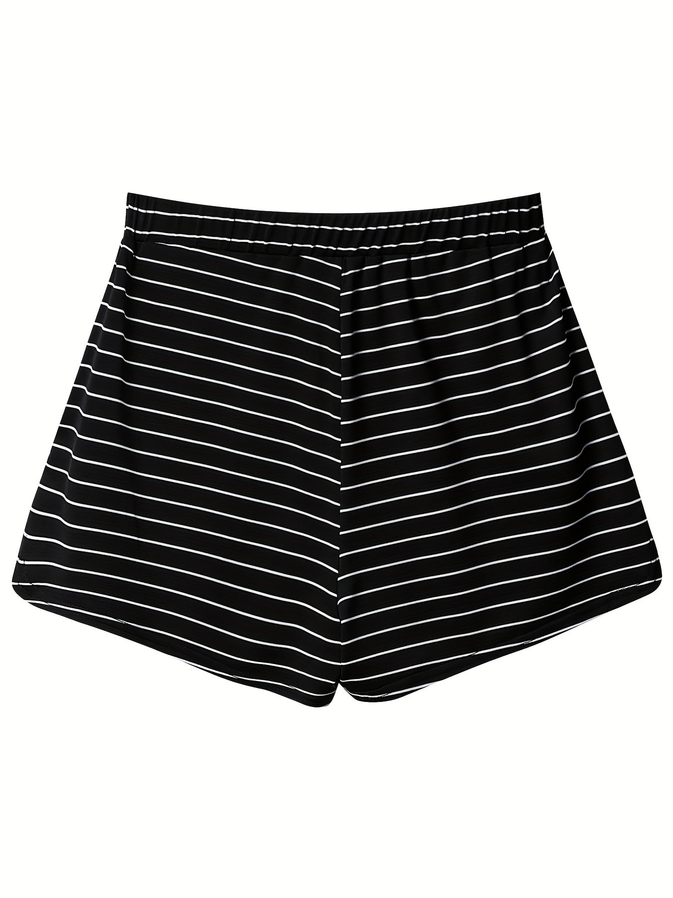 Striped Drawstring Shorts for Women