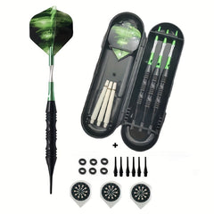 3PCS Soft Tips Darts Set Plastic Tips Darts Set With Case