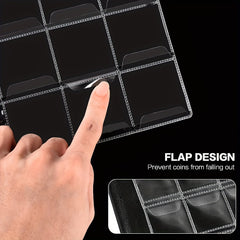 312 Pockets Coins Collecting Album Display Organizer Case