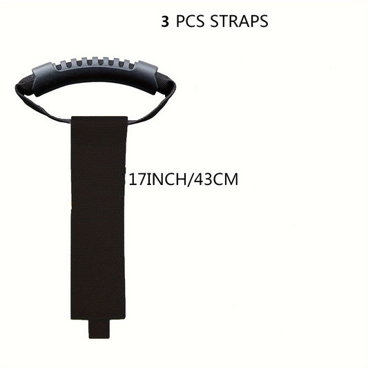 3pcs Storage Straps With Handle Extension Cord Organizers