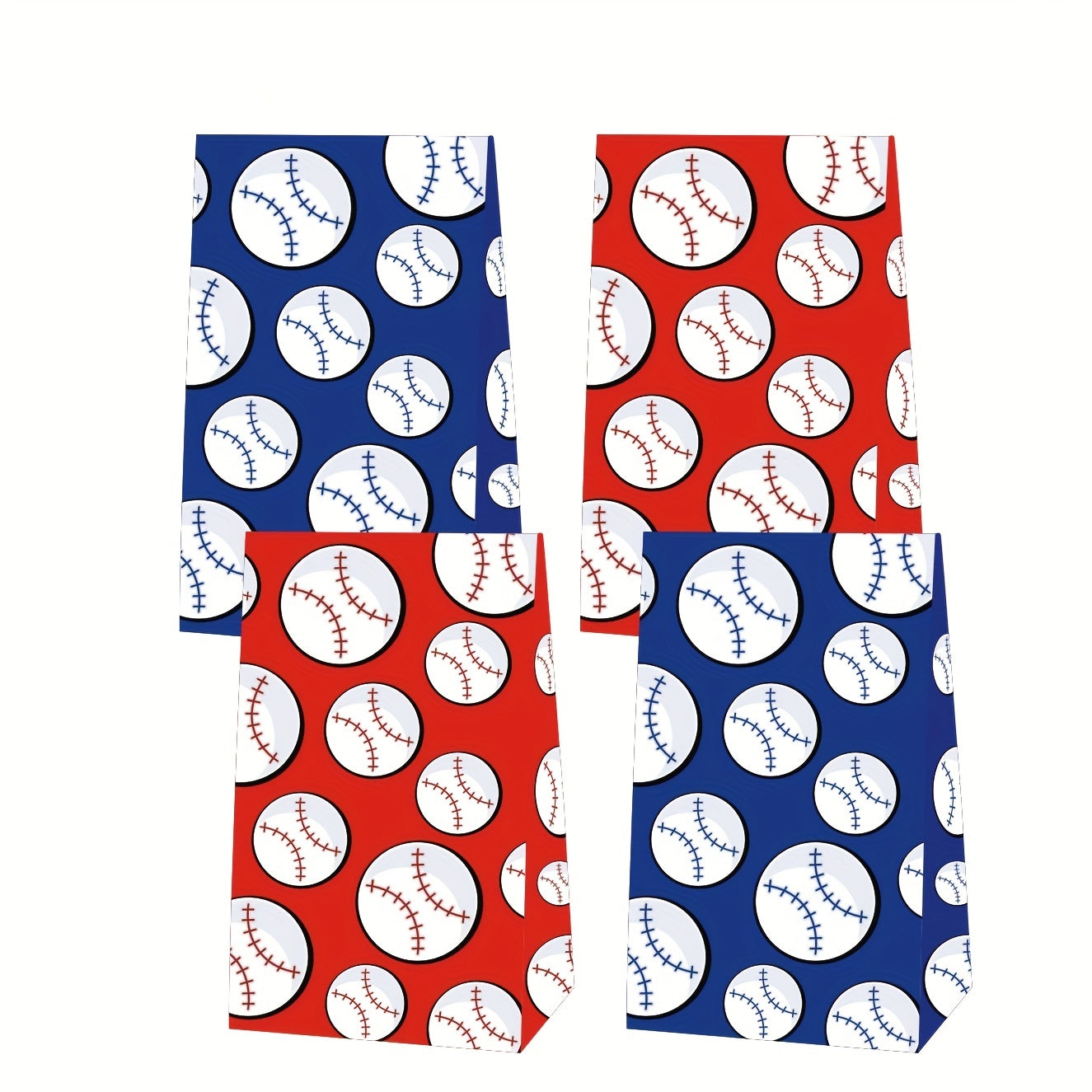 Baseball Pattern Decorations Party Goody Bags