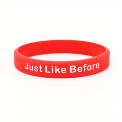 Yesterday Once More Slogan Silicone Bracelet