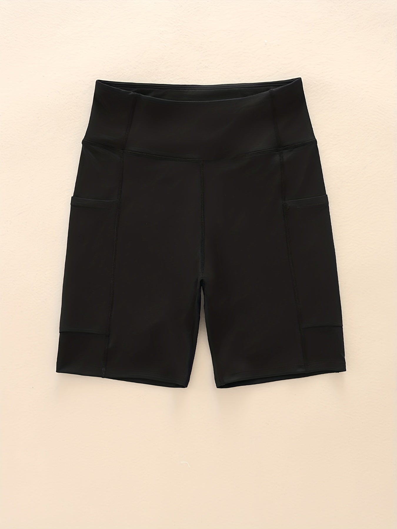 High Waist Butt Lifting Biker Shorts with Pocket for Women