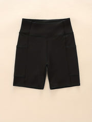 High Waist Butt Lifting Biker Shorts with Pocket for Women