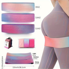 3pcs Yoga Resistance Bands Set Non Slip Durable Fitness Stretching Bands