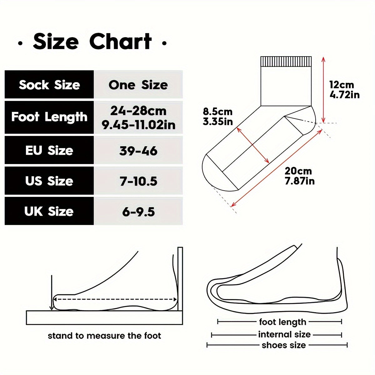 Men's Mid Crew Sport Socks Non Slip Shock Absorption Nylon Blend