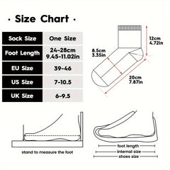 Men's Mid Crew Sport Socks Non Slip Shock Absorption Nylon Blend