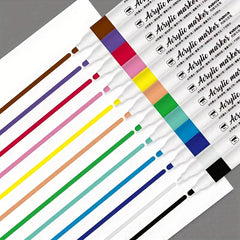 Acrylic Pens Set Waterproof Ink Marker Pens 12-60pcs