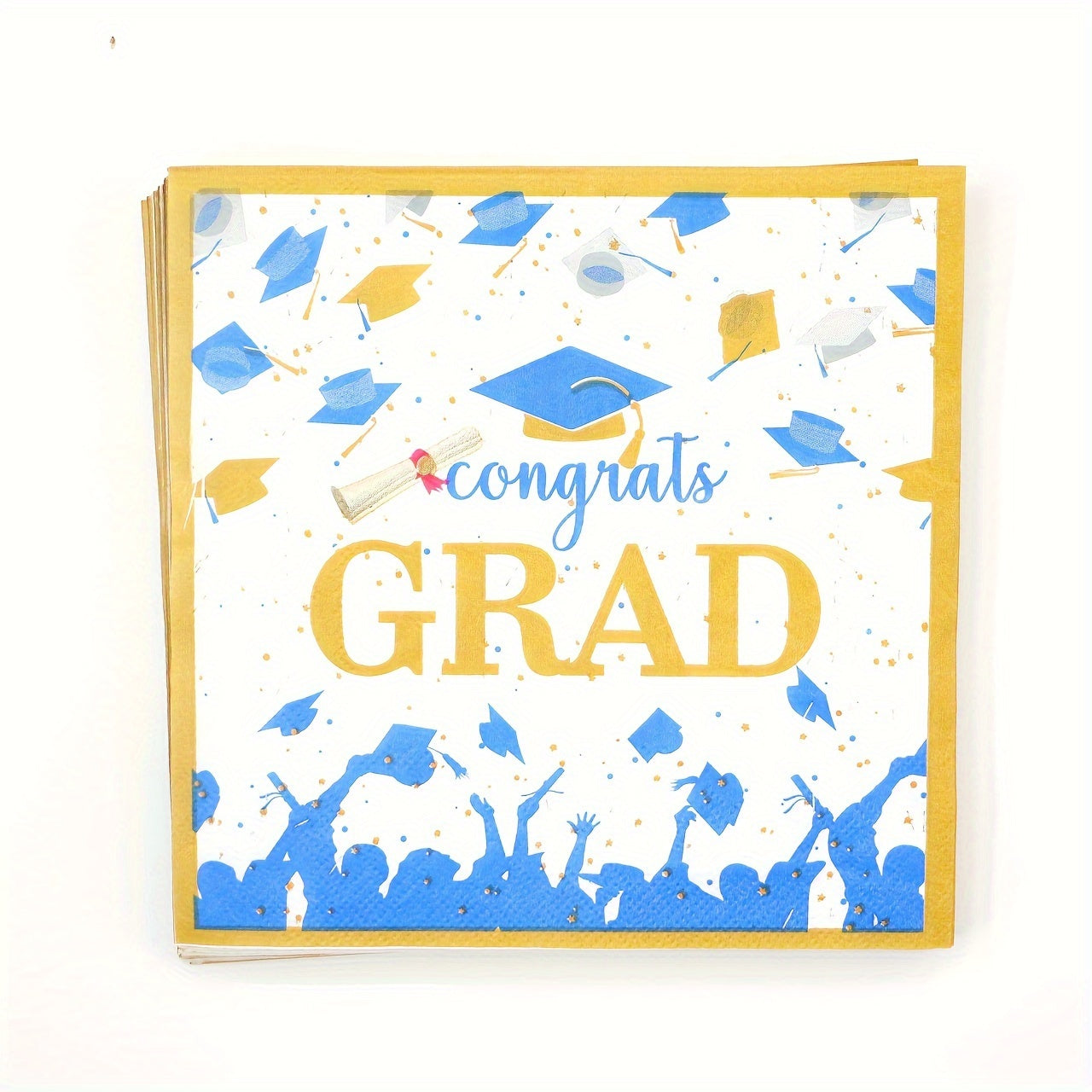Congrats Grad Napkins - Graduation Party Supplies - Graduation Table Decorations