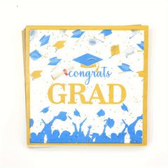 Congrats Grad Napkins - Graduation Party Supplies - Graduation Table Decorations
