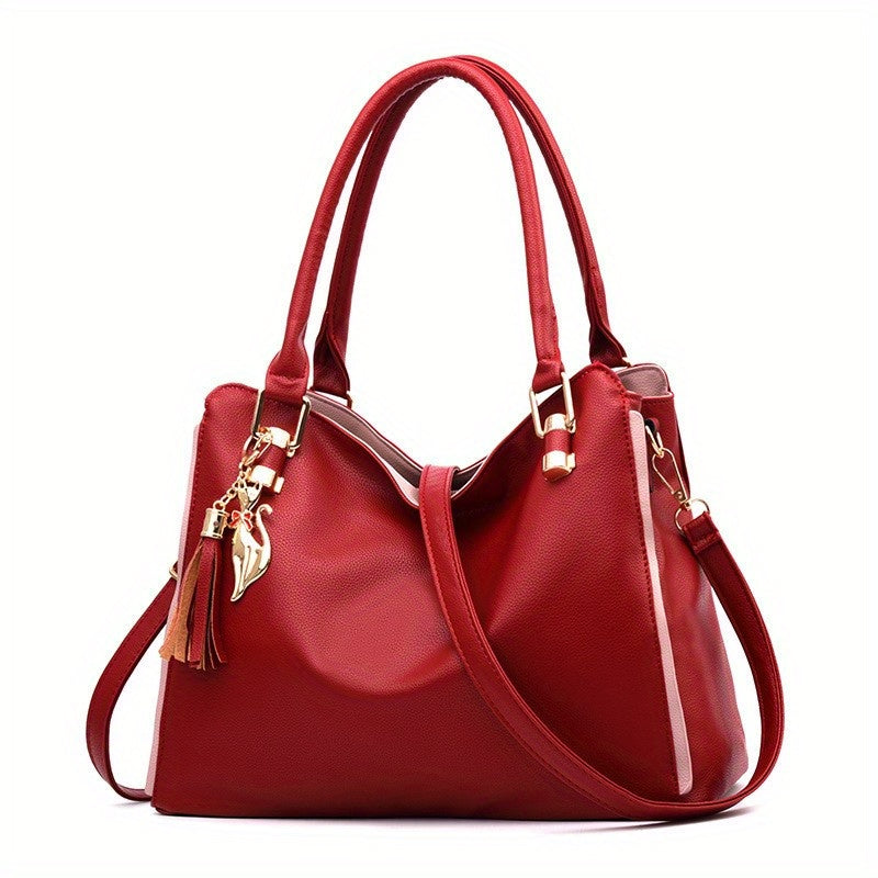 Classic Large Capacity Tote Bag All Match Classic Satchel Bag