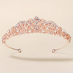 Bridal Rhinestone Headband Crown Hair Accessories Tiara Headdress