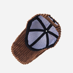 Casual Striped Teddy Thermal Baseball Cap