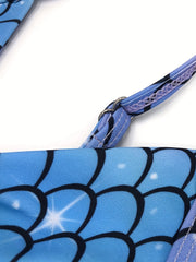 Toddler Girls Fish Scales One Piece Swimsuit