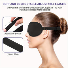 Boniesun Blackout Sleep Mask for Women Men with Carry Bag Mini Size