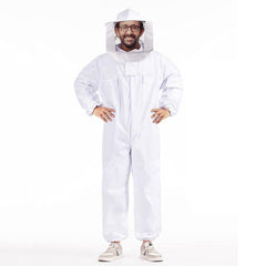 Bee Suit Full Body Beekeeping Jacket Removable Hat