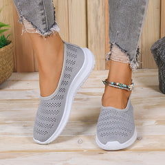 Women's Breathable Slip-on Flat Shoes Soft Sole Casual Shoes