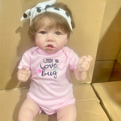 Realistic 20 Inch Saskia Lifelike Baby Doll Soft Silicone Real Life Baby Doll