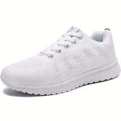 Women's Breathable Lace Up Knit Sports Shoes