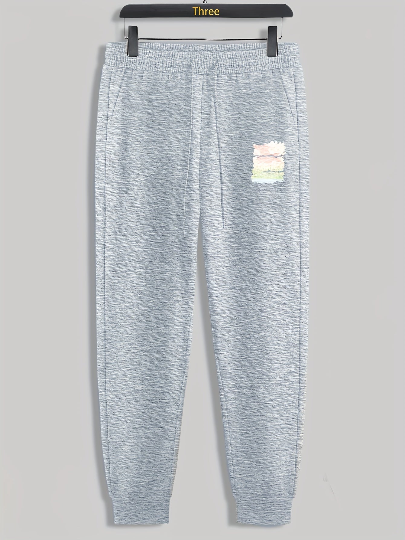 Landscape Painting Print Men's Pants Drawstring Sweatpants Casual Trousers