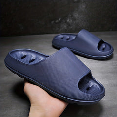 Men's Hollow Out Platform Slides Lightweight Slippers
