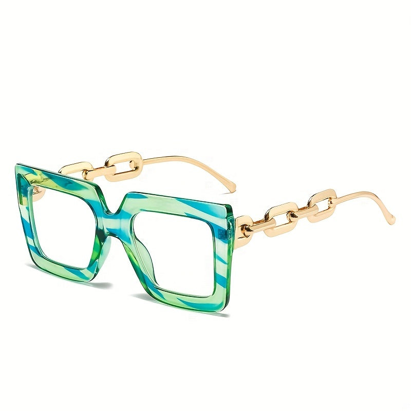 Y2K Square Anti Light Glasses Clear Lens Spectacles Frame