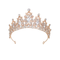 Crystal Tiara Headband for Bridal Wedding Party Prom Pageant Gothic Costumes