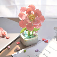 DIY Hibiscus Flower Plant Building Blocks Kit
